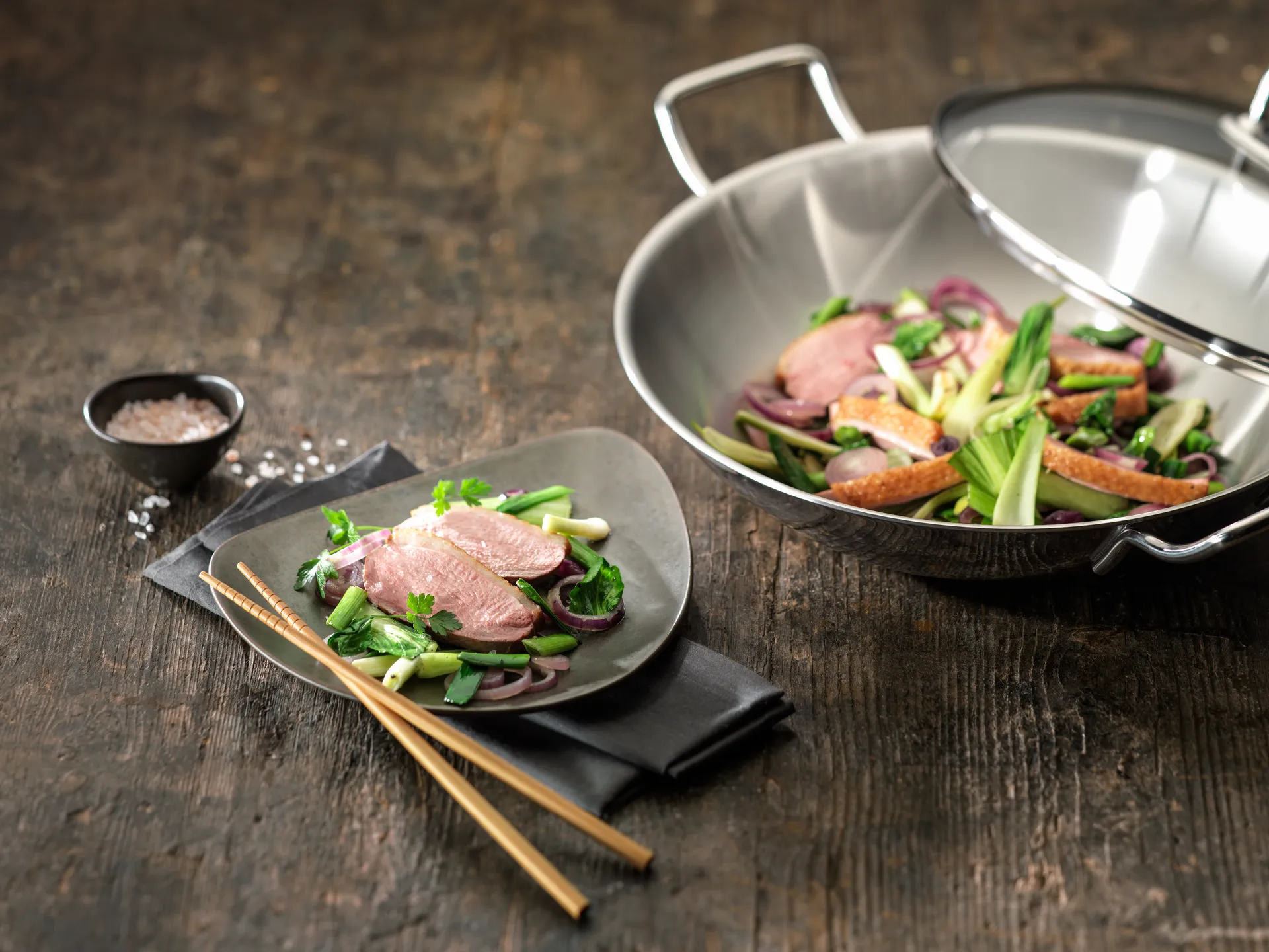 Zwilling Plus wokpanna glaslock Ø32 cm, Rostfritt stål Zwilling