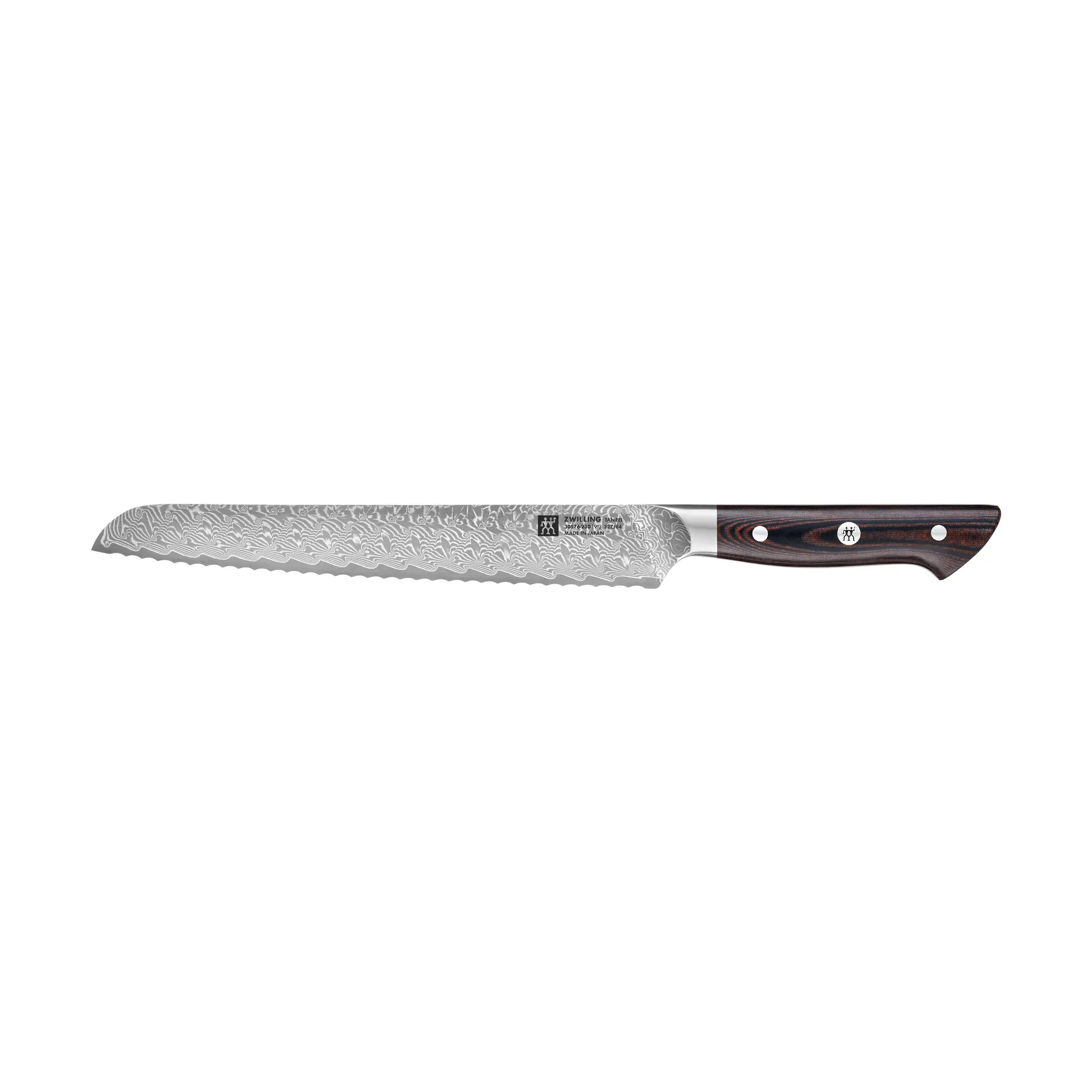 Zwilling Tanrei brödkniv 23 cm, Damaskus-svart Zwilling