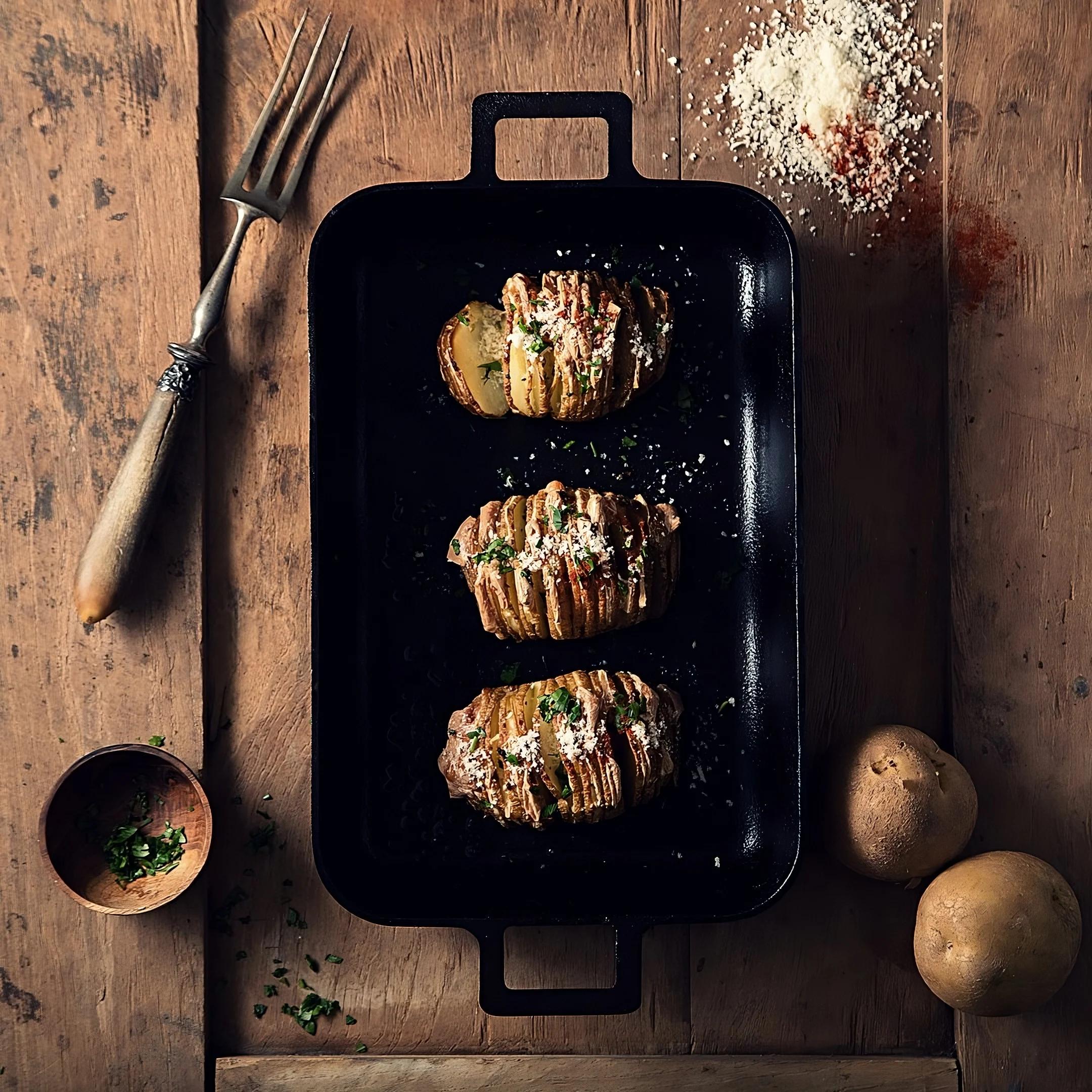 Hasselbackspotatis